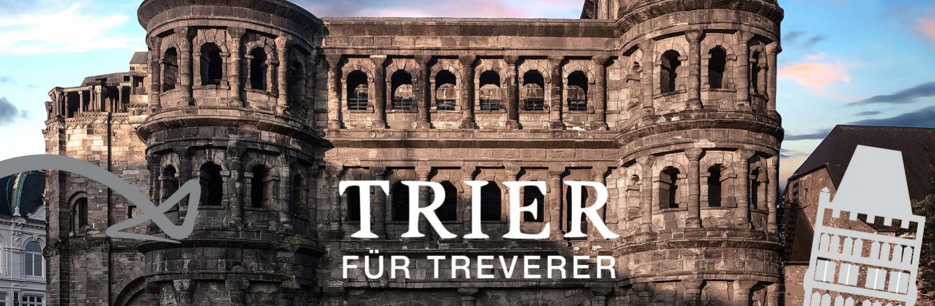 Trier für Treverer Logo mit Porta Nigra - © TTM