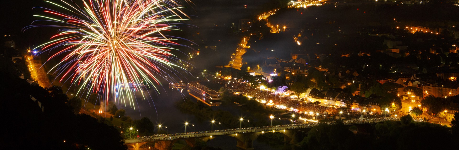 Fireworks over the Moselle with a view of Zurlauben  - © Simon Frank/Shutterstock