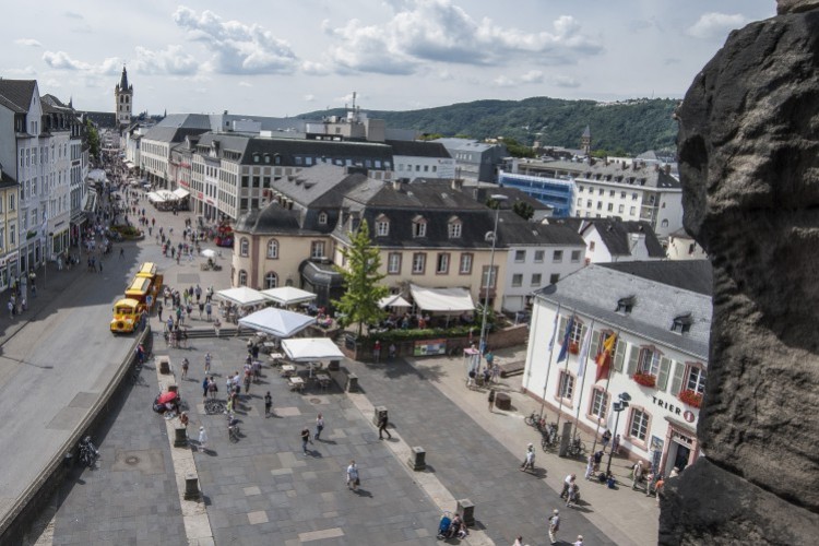 Vue depuis la Porta Nigra Trèves