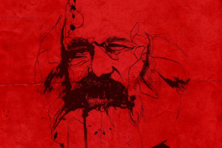 Dessin de Karl Marx - © MARX GUIDE, David Schmitz (Marx-Portrait)