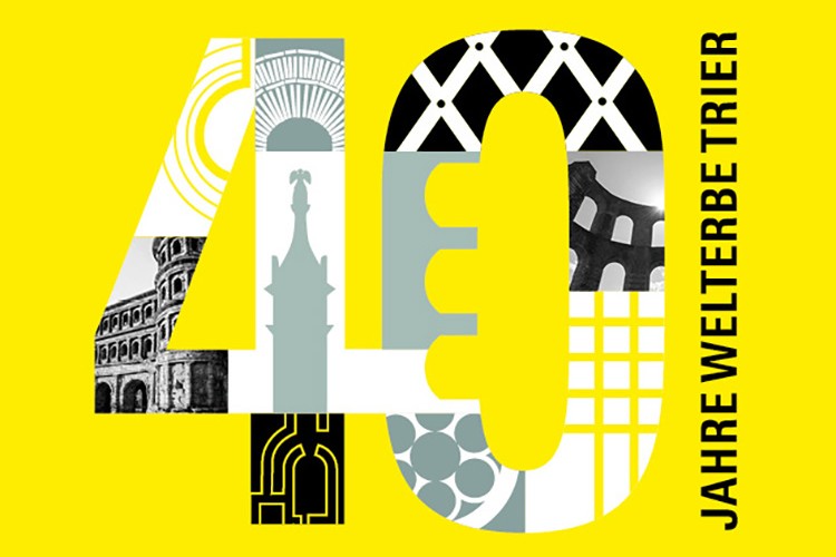 Logo für das Jubiläum in 2026 - 40 Jahre Welterbe Trier - © GDKE
