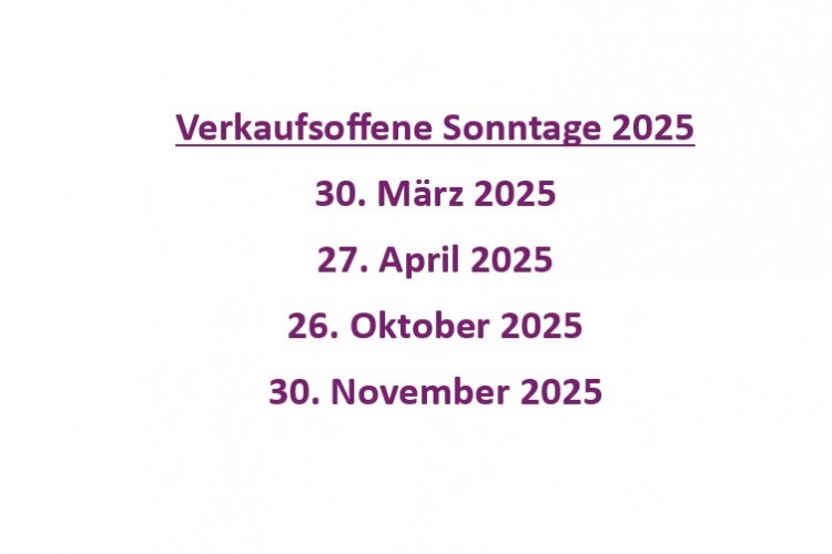 Verkaufsoffene Sonntage in Trier 2025 - © TTM