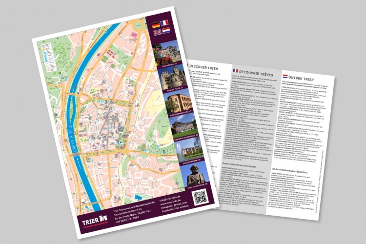 Trier Stadtplan Bestellschein für Hotels - © TTM